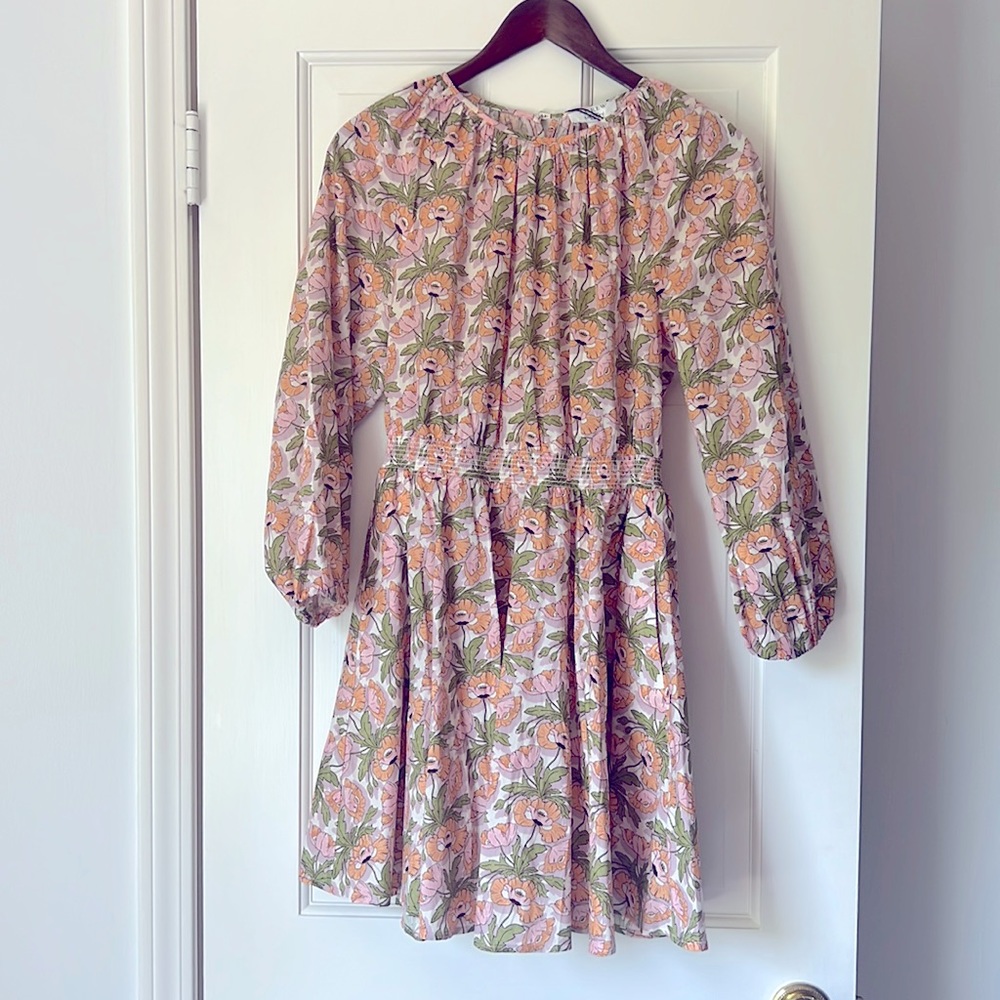 Jcrew Palermo smocked waist dress size S